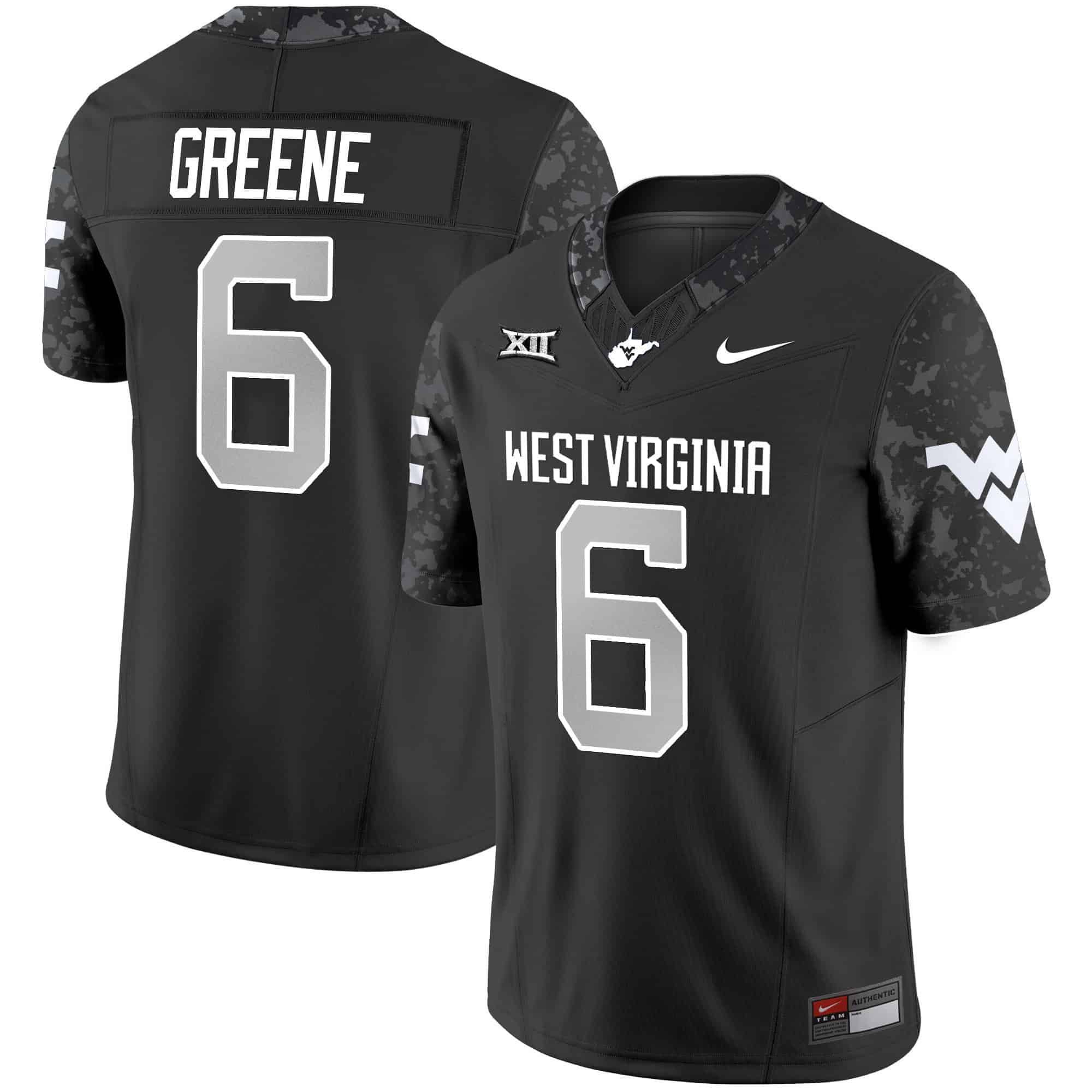 Men West Virginia Mountaineers #6 Greene Black 2024 Nike Vapor Limited NCAA Jersey->indianapolis colts->NFL Jersey
